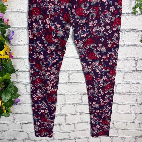 🌼3/$30🌼Lularoe Floral Printed One Size Leggings - Picture 12 of 14